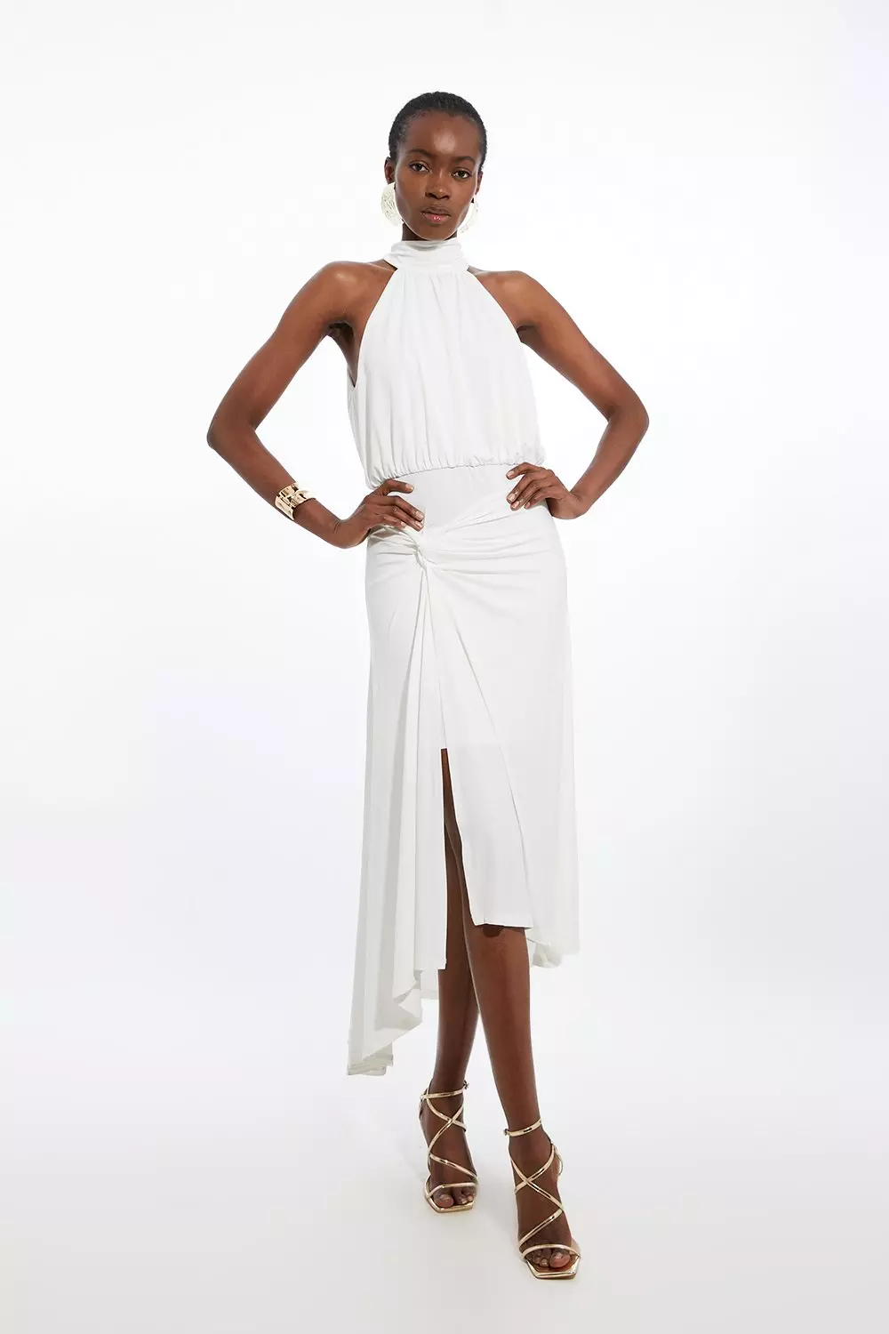 Jersey halter dress online