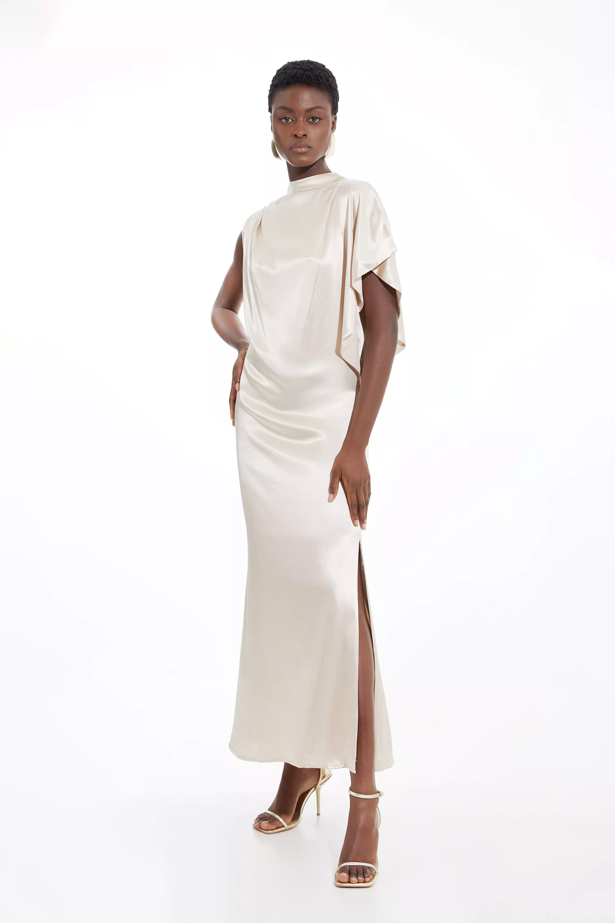 Oyster satin dress hotsell