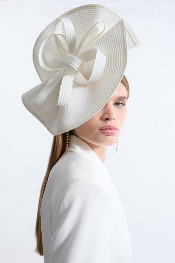 Wavy Loop Fascinator ivory