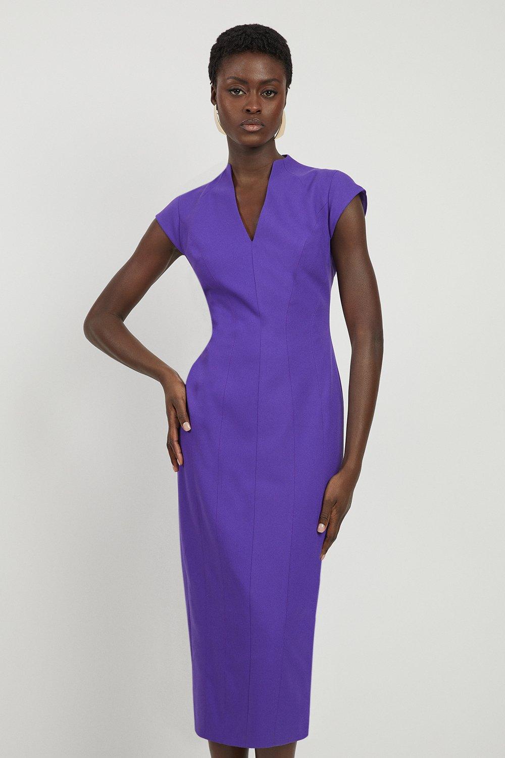 Contour Seamed Tailored Midi Dress - Discount £54