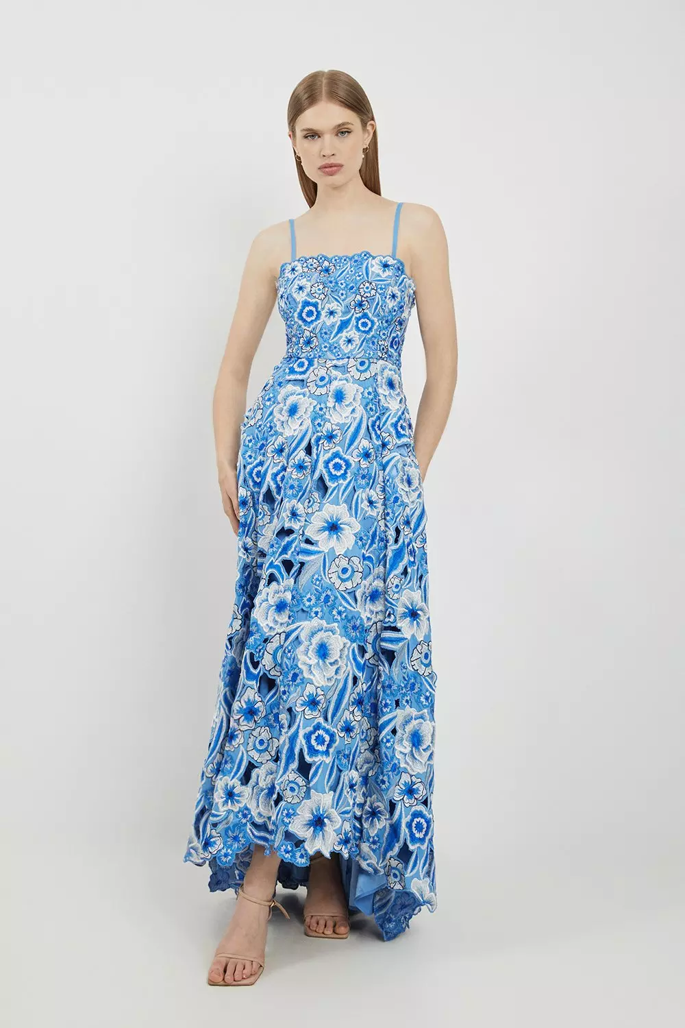Lydia Millen Cutwork And Embroidery Bandeau Dress alternative image