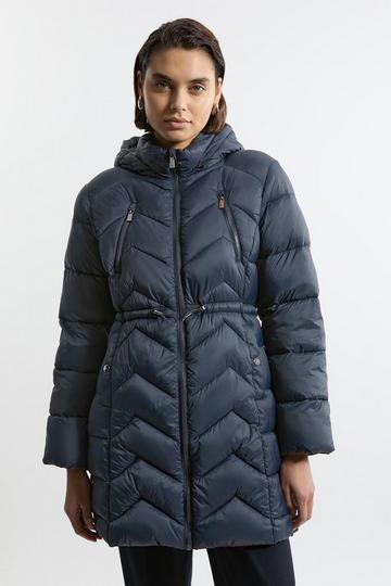 Tall Lightweight Packable Coat navy