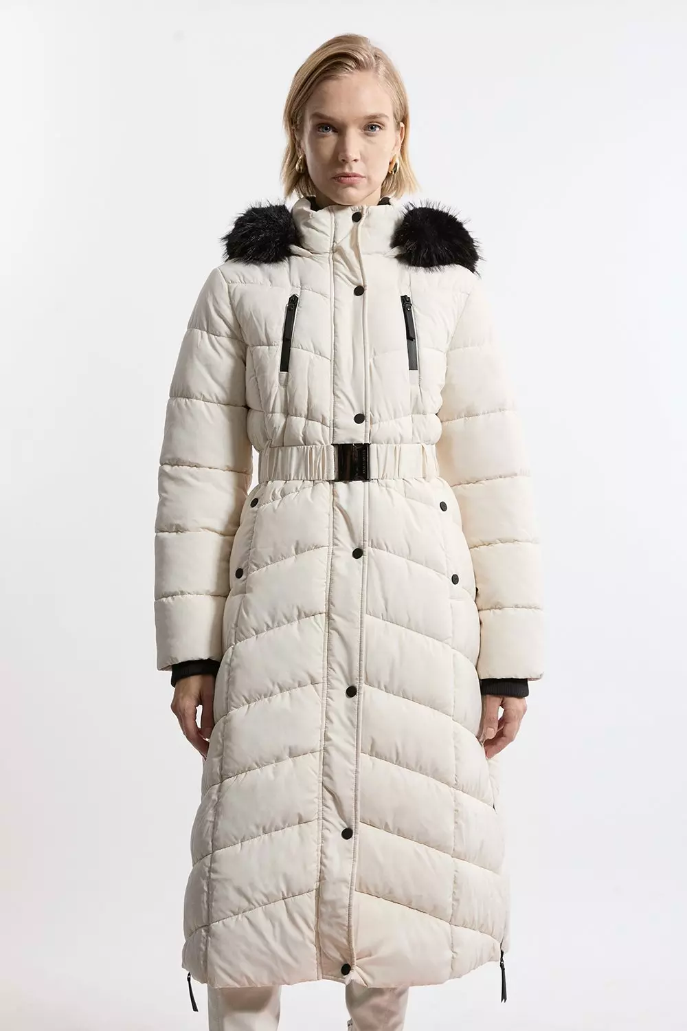 Karen millen down coat on sale