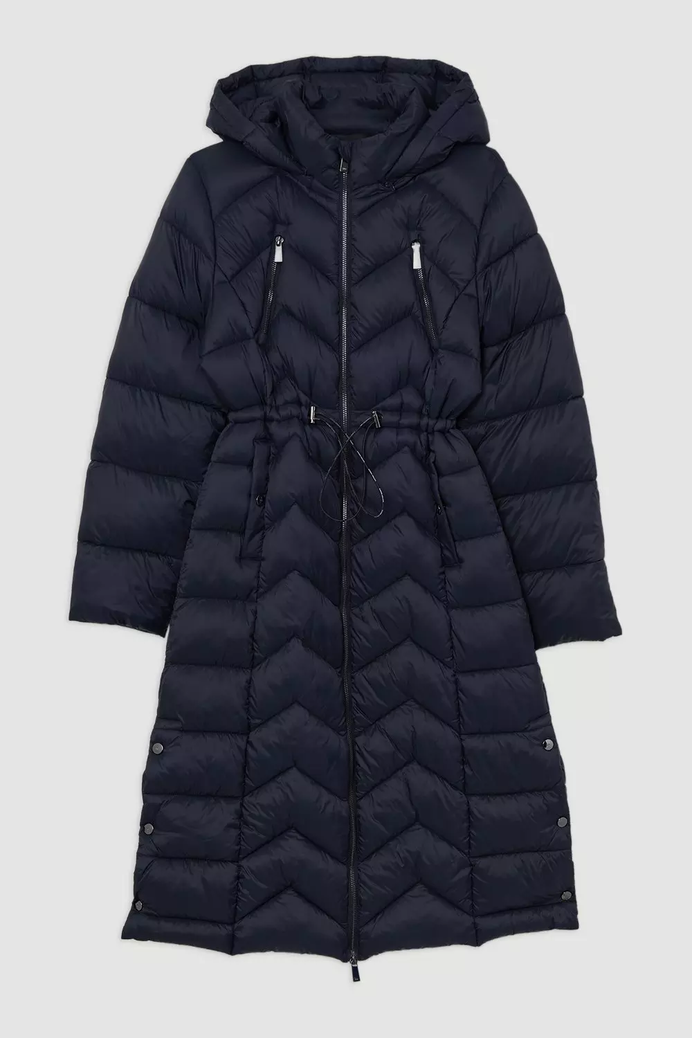 Knee length packable down coat online