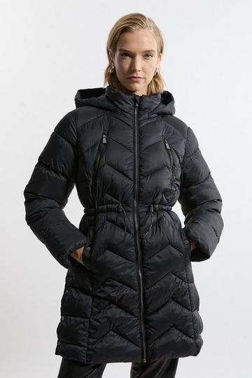 Black Lightweight Packable Coat