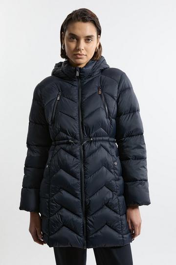 Navy Lightweight Packable Coat