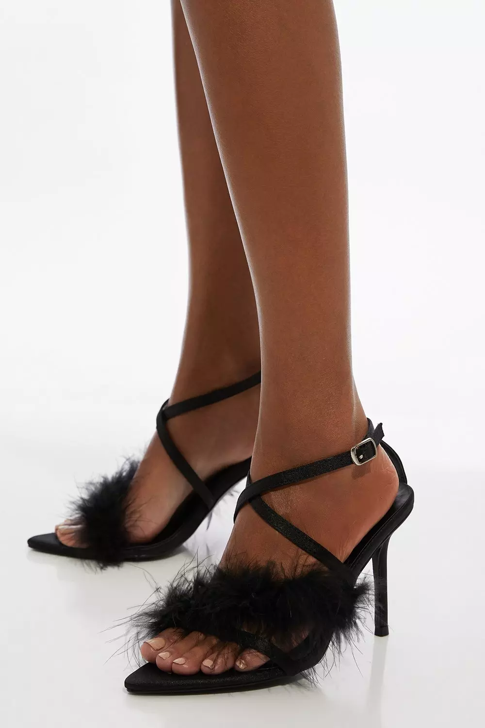 Feather high heels online