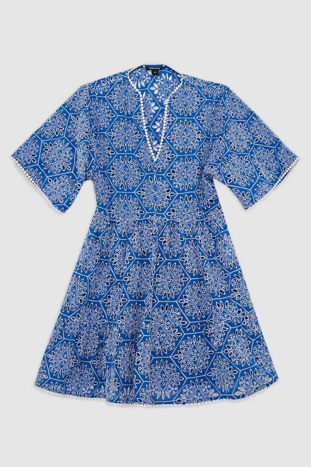 ★Karen Millen★ 刺繍コットンリネンウーブンホルタードレス bkk20777_blue_xl?$