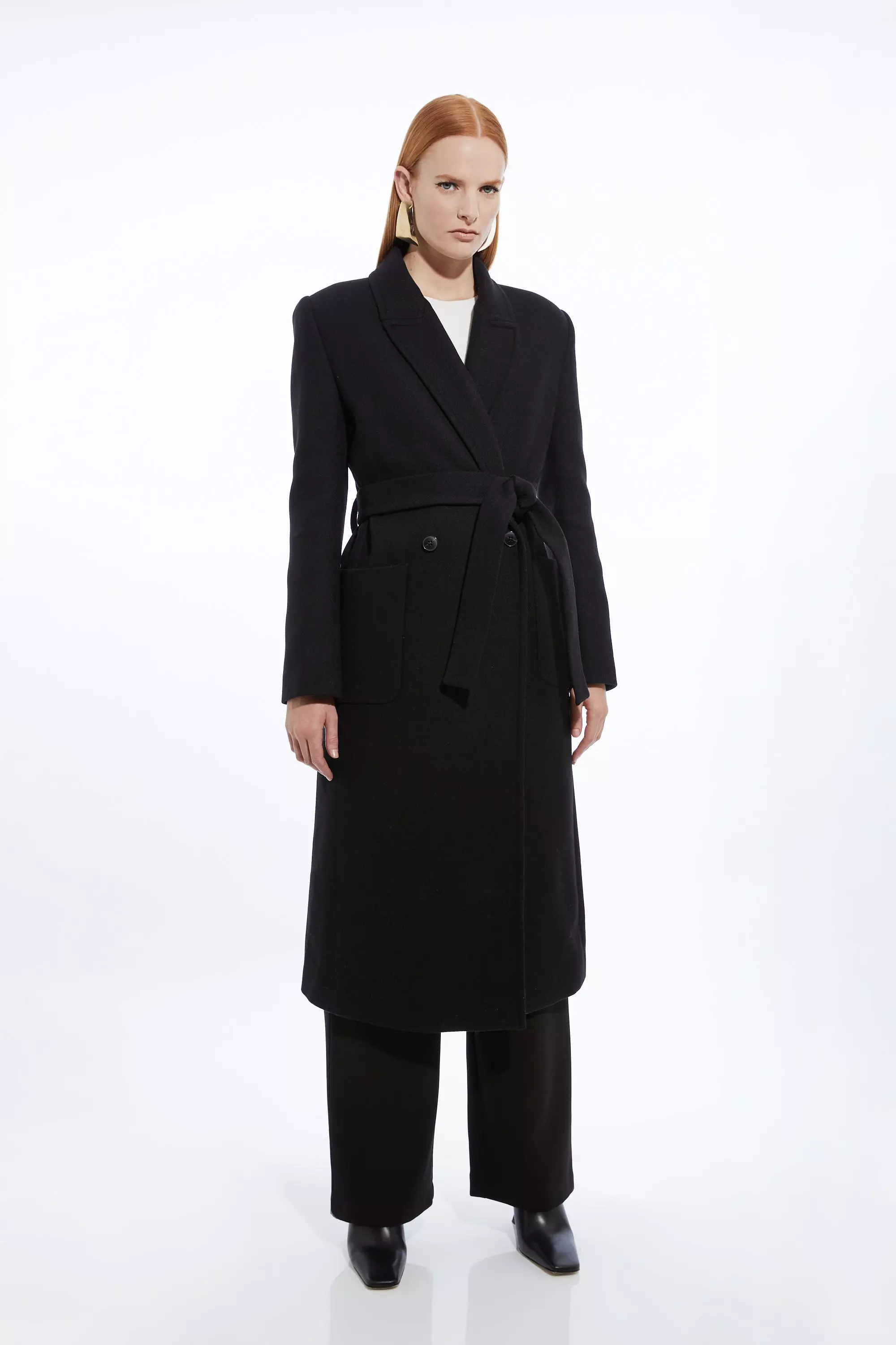 Karen millen wrap waist coat best sale