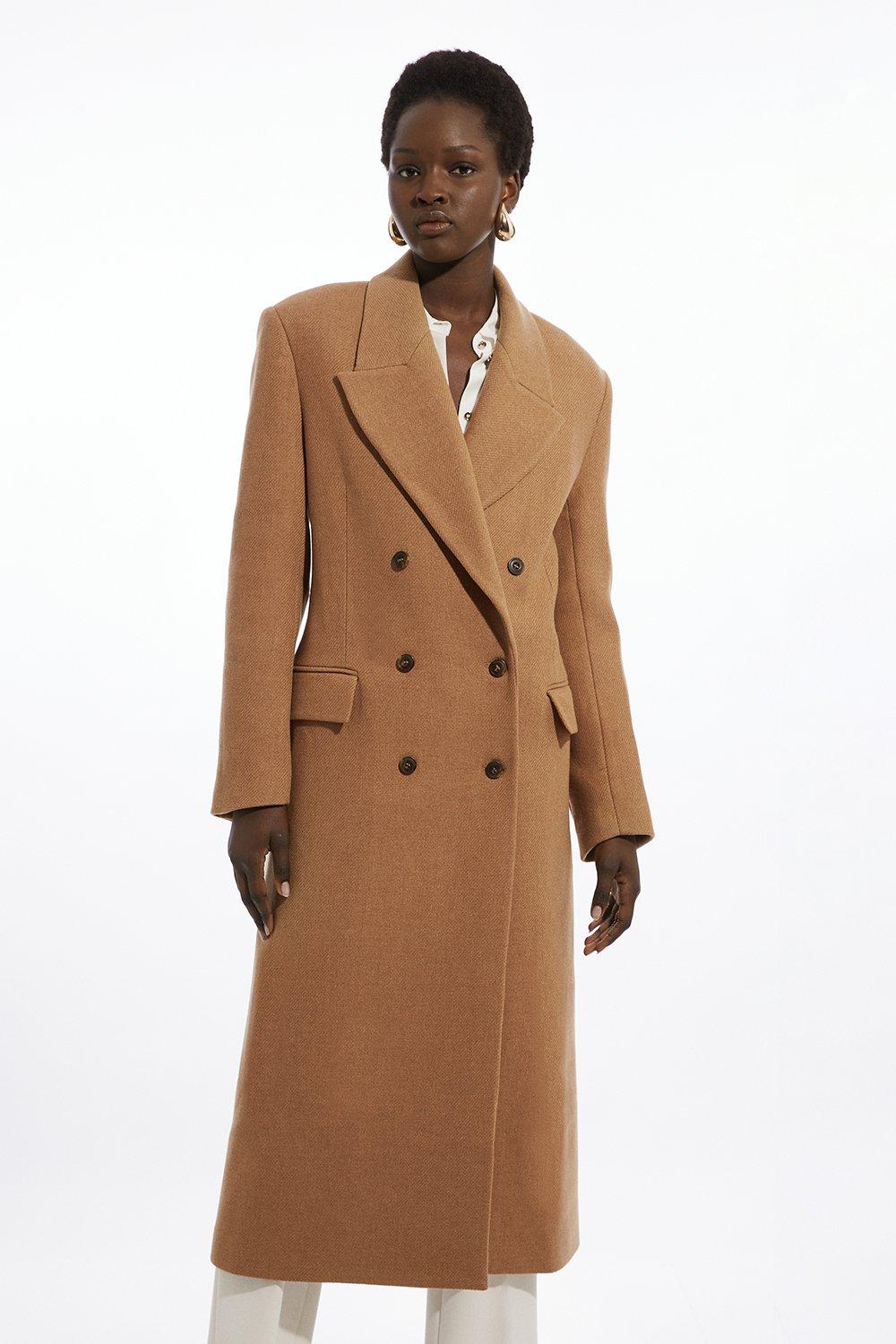 Women s Camel Coats Long Camel Coats Karen Millen