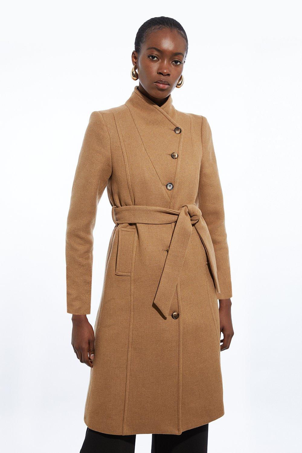 Women s Camel Coats Long Camel Coats Karen Millen