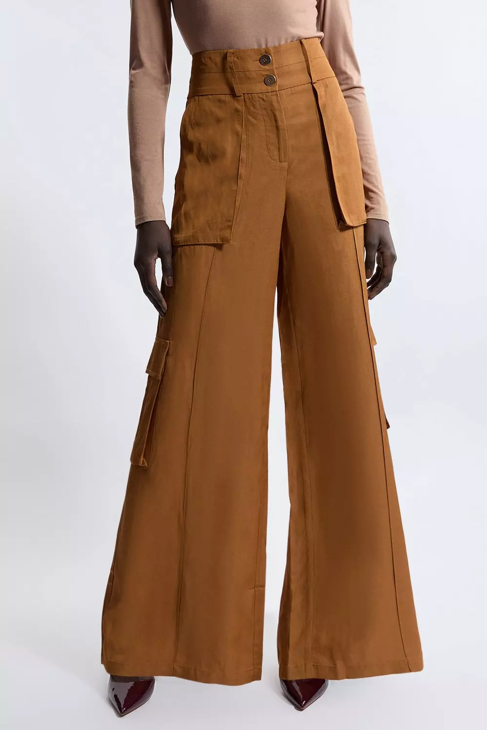 【INCHANT ME】[2way] Cotton Cargo Banding Wide Pants Cody Baggy Cargo Pant