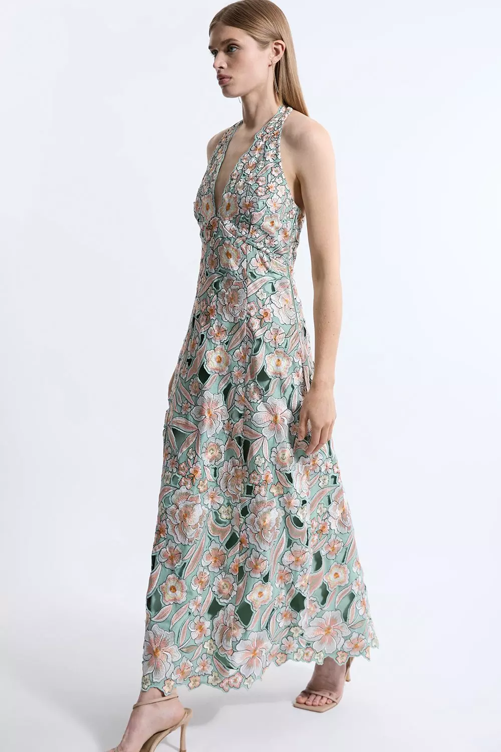 安心追跡【KAREN MILLEN】ベルベット素材フリンジマキシドレス 安心追跡【KAREN MILLEN】ベルベット素材フリンジマキシドレス