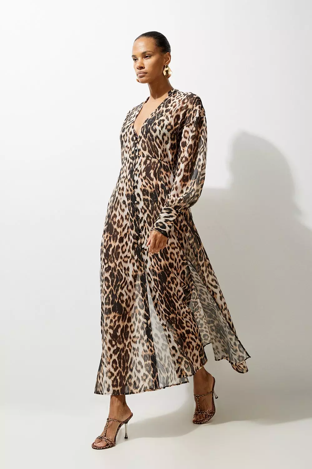 Karen millen leopard dress best sale