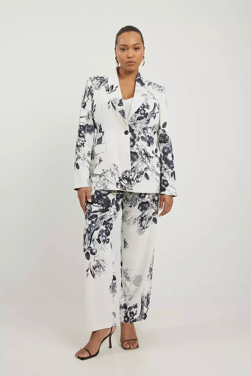 Plus size crepe blazer sale
