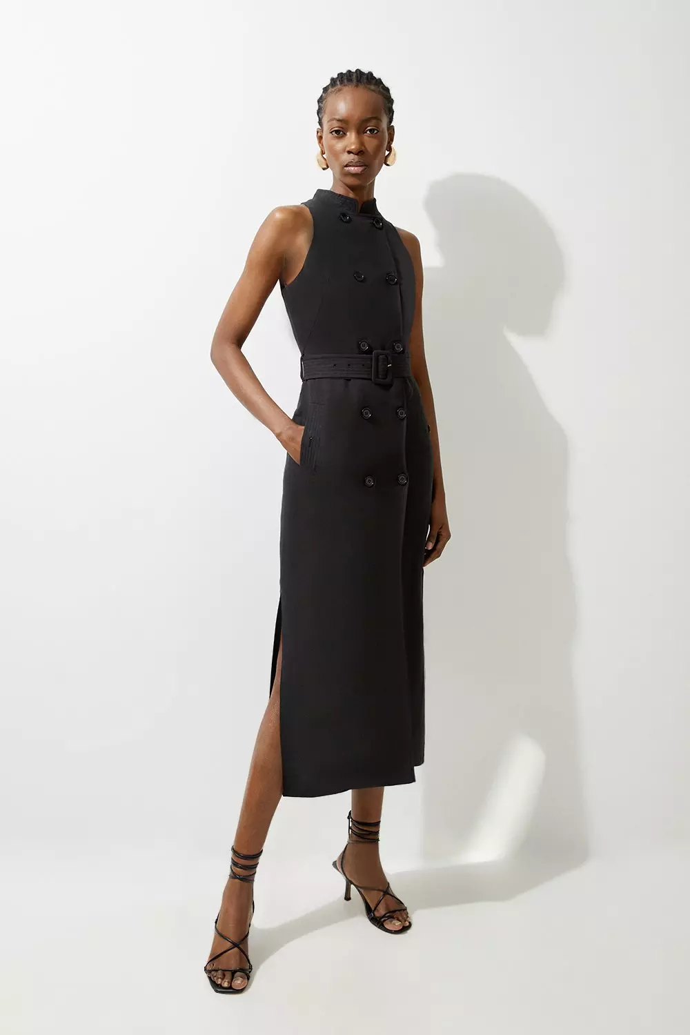 Karen millen tailored belted dress best sale