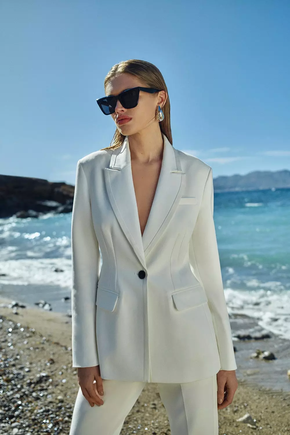 Clean Tailored Grosgrain Tipped Suit Set Karen Millen