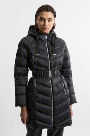 Black Real Down Packable Coat