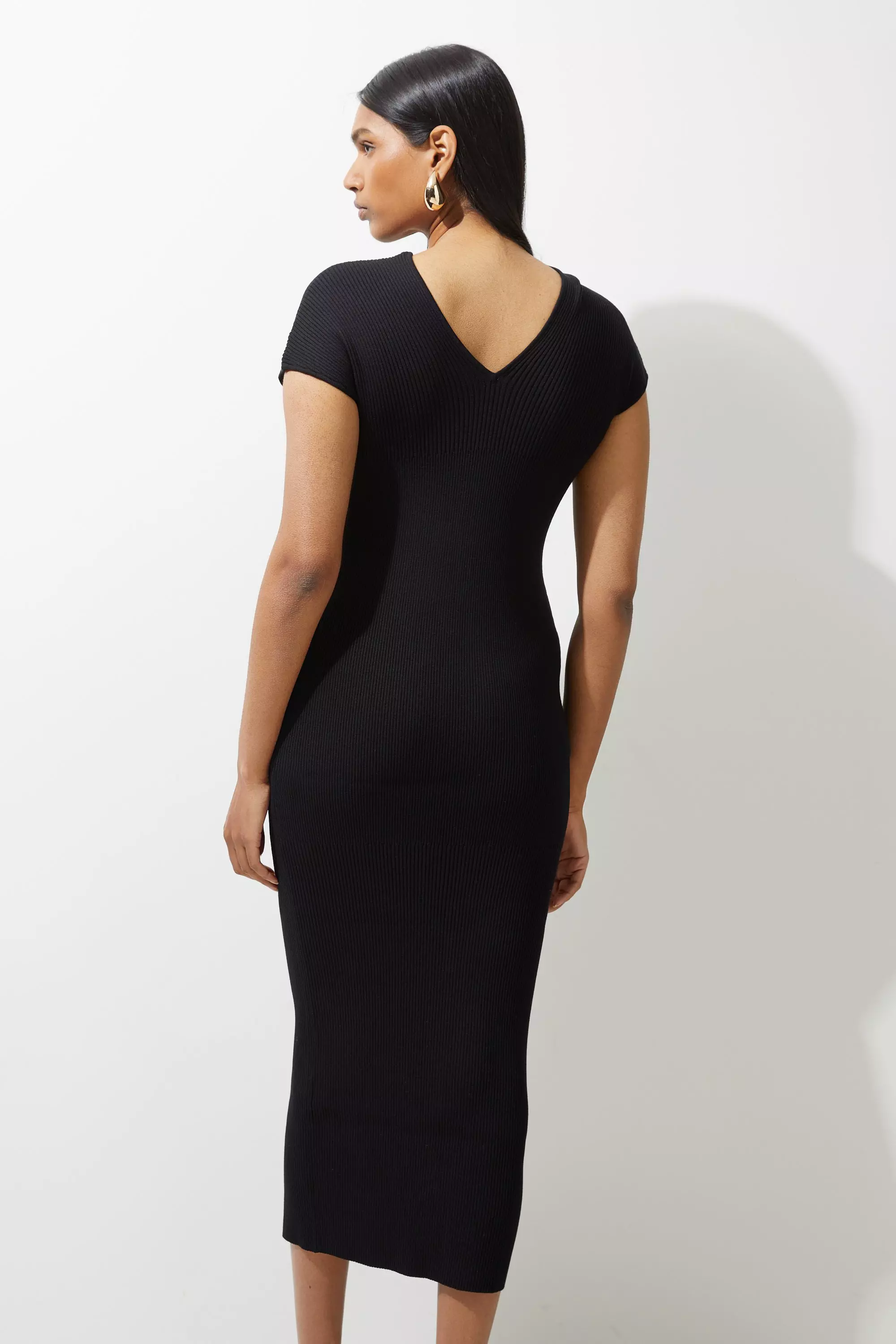 Karen millen black zip dress hotsell