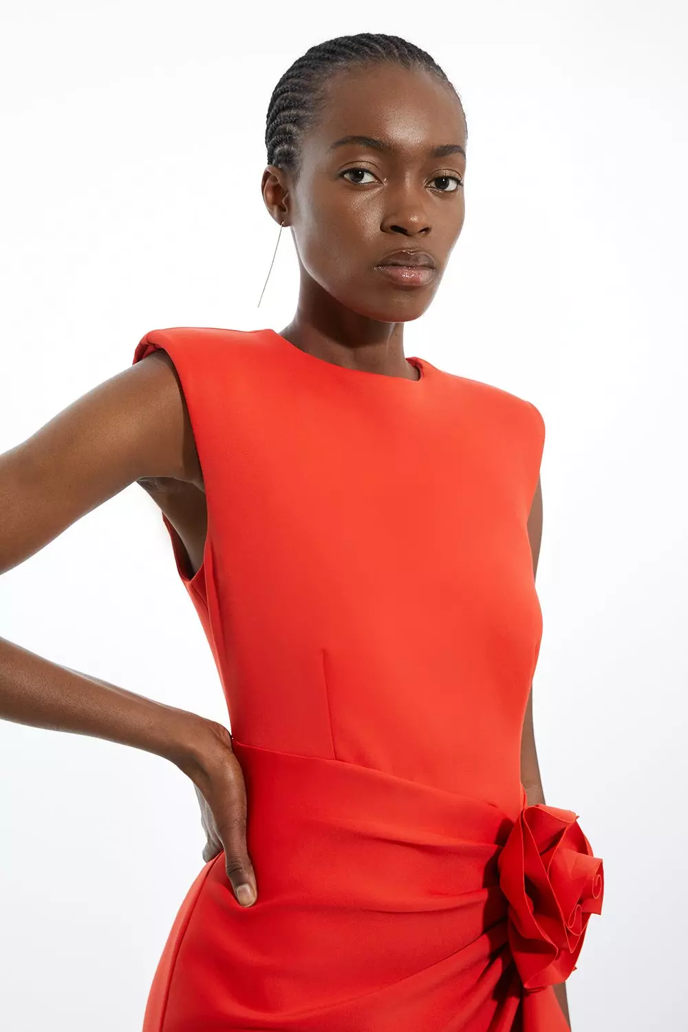Scuba red dress clearance