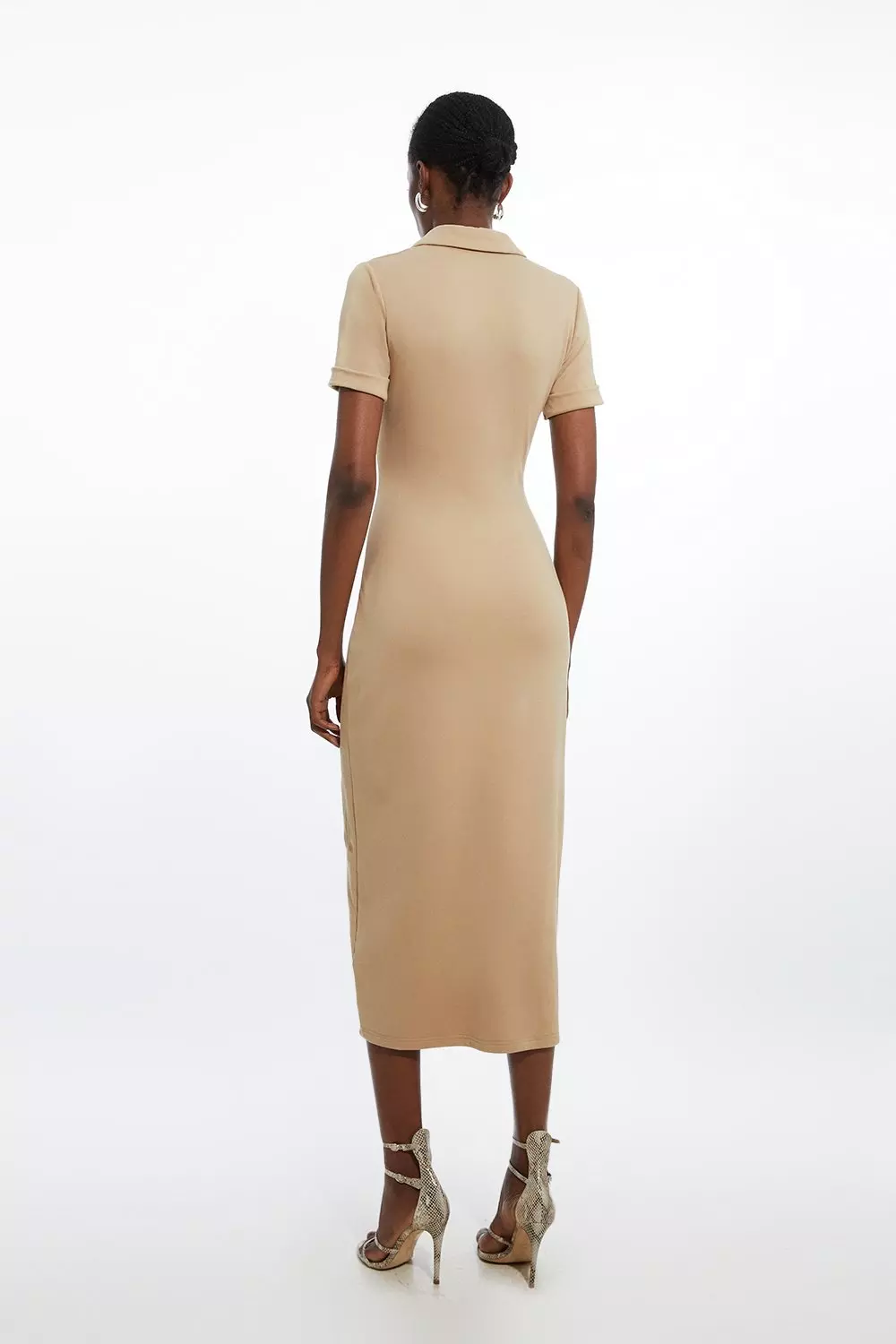 BAU ♥ JENNIFER Shirt layered midi dress /追跡付 BAU by Bride And You】JENNIFER Shirt layered midi dress (BAU