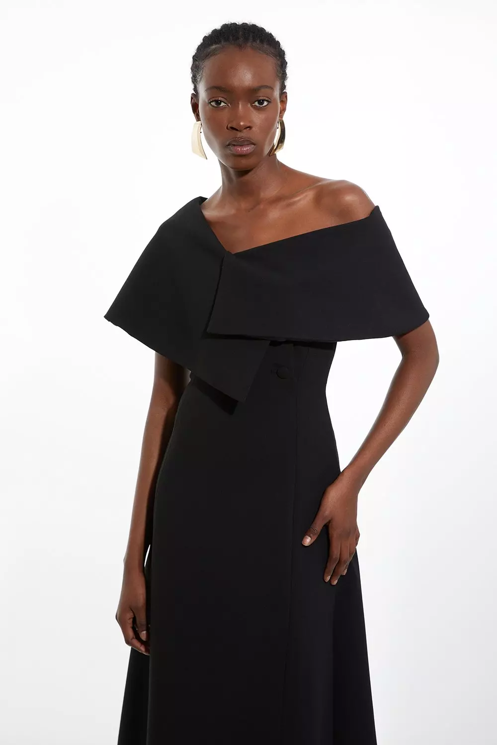 ワンピース LEMAIRE Women Mid Skirts DR1106LJ1034BK999 Black Black Skirt With Slit | LEMAIRE
