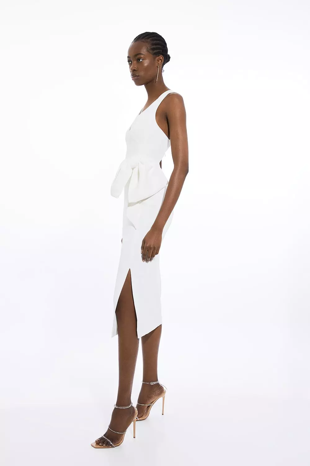 日本未入荷★Karen Millen チェックワイドスラックス セール】ワイドパンツ チェック柄 レディース（スラックス