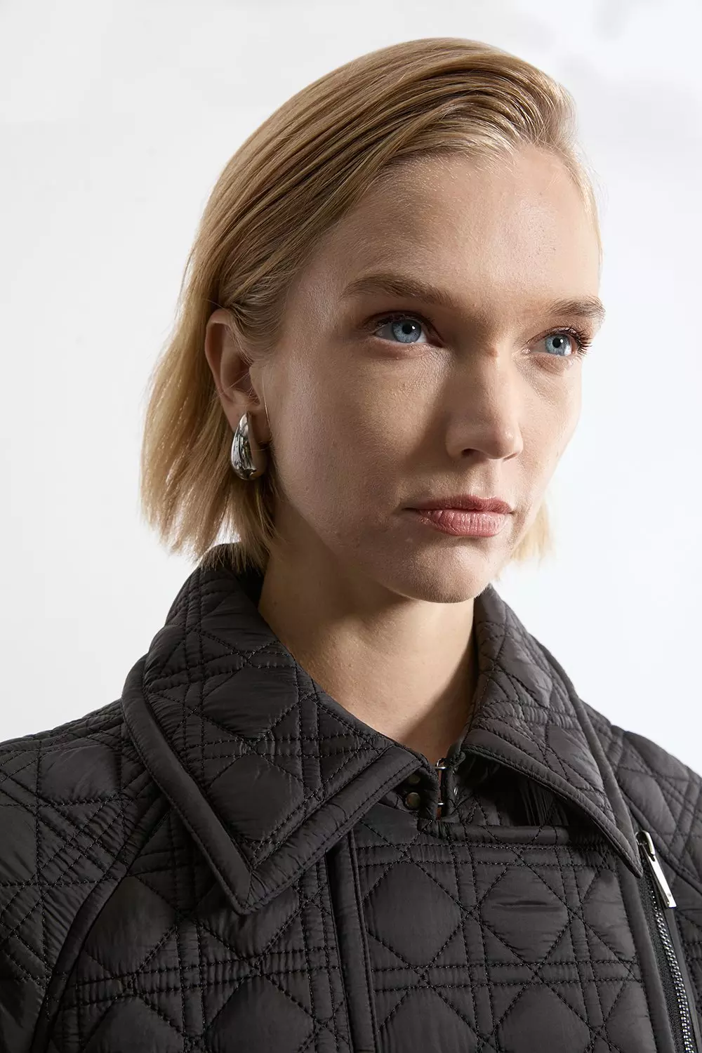 Quilted Belted Longline Trench Coat | Karen Millen