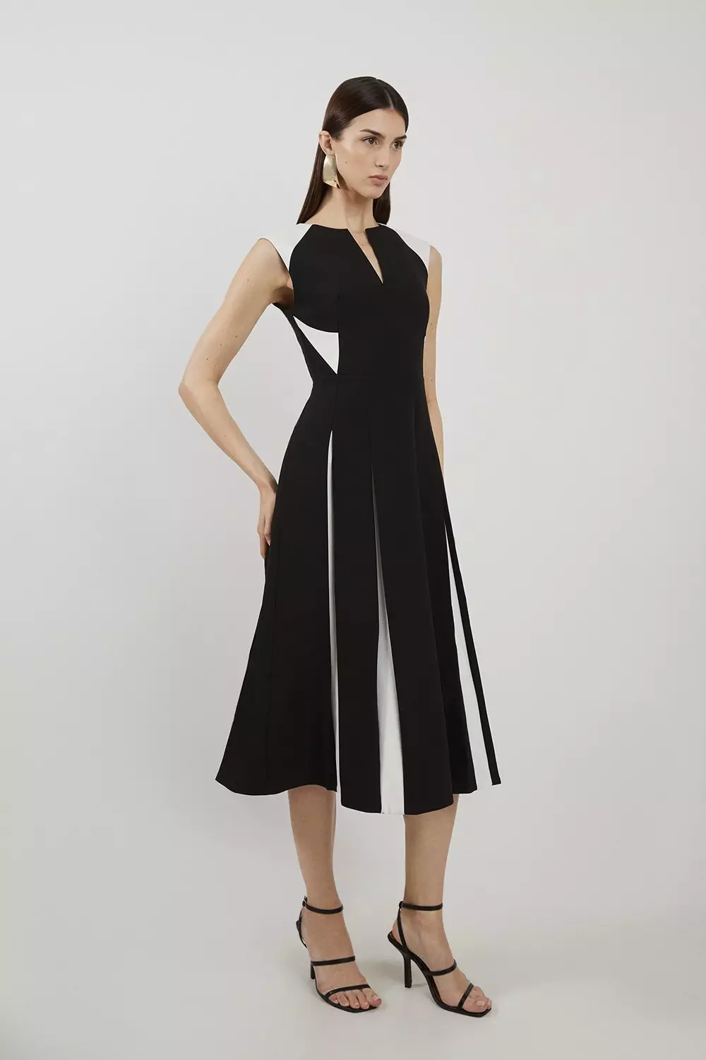 Karen millen fit and shops flare dress