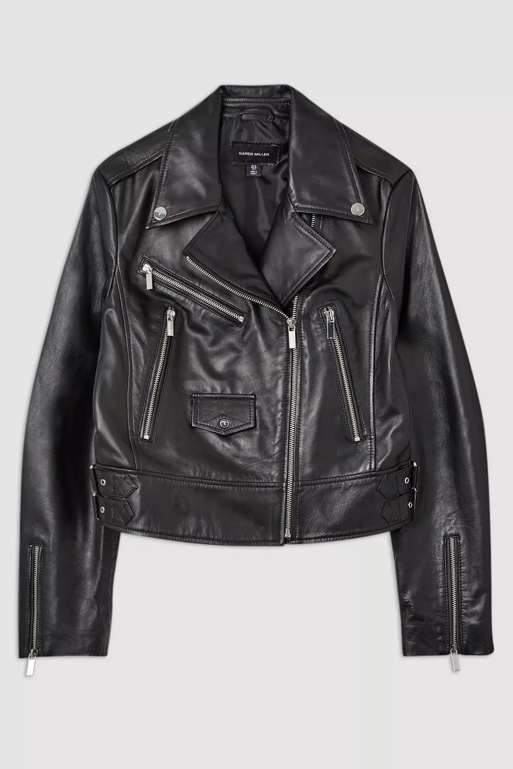 Karen millen leather jacket shops