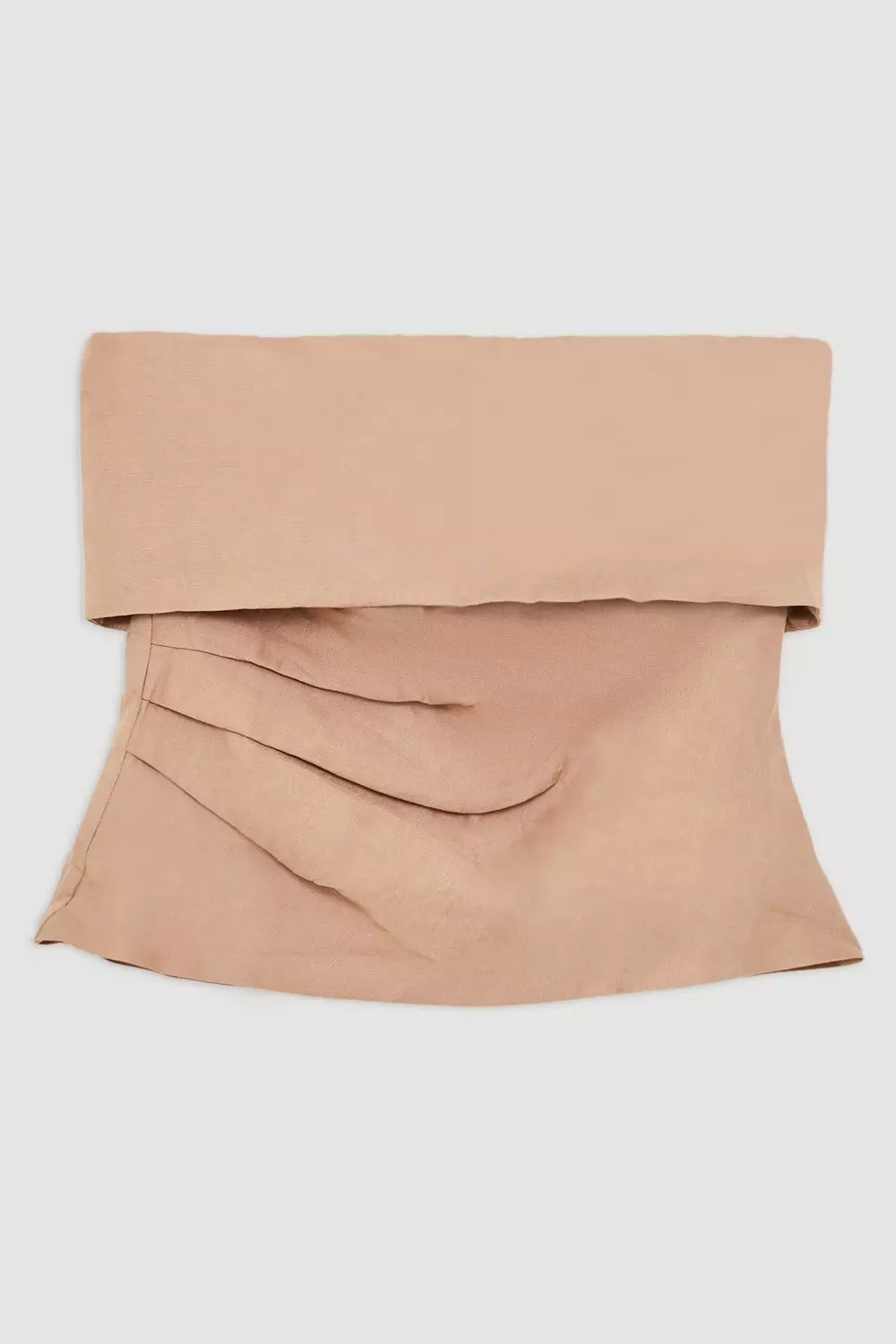 Neutral Viscose Linen Woven Bandeau alternative image