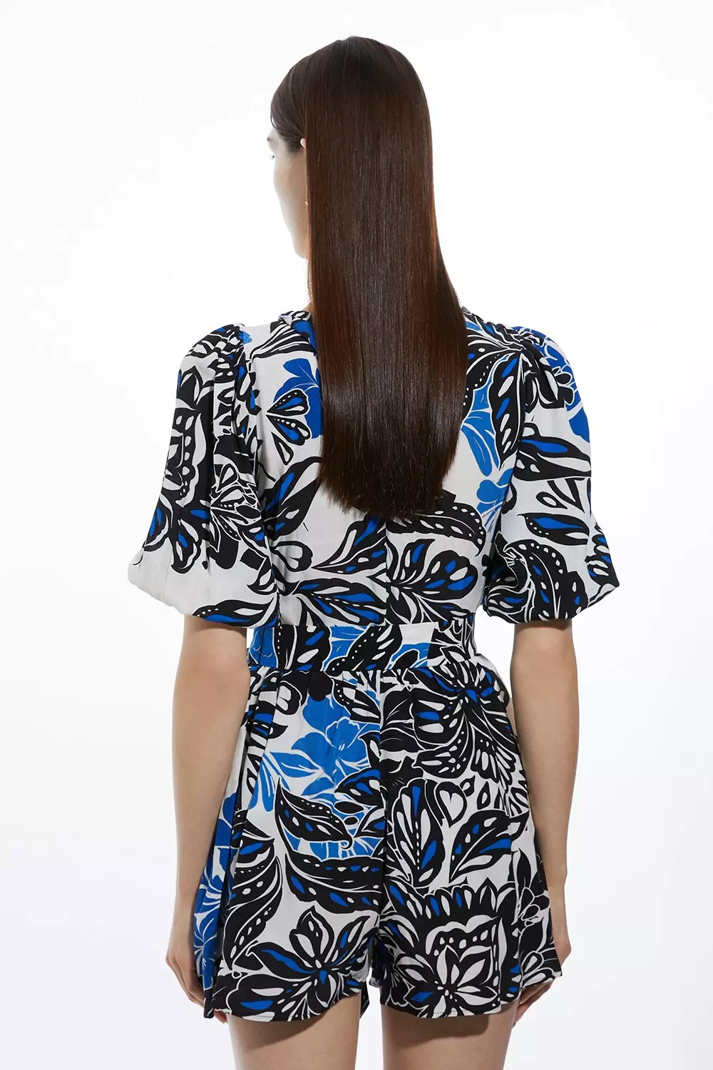 Floral Chiffon Balloon Sleeve Top | boohoo