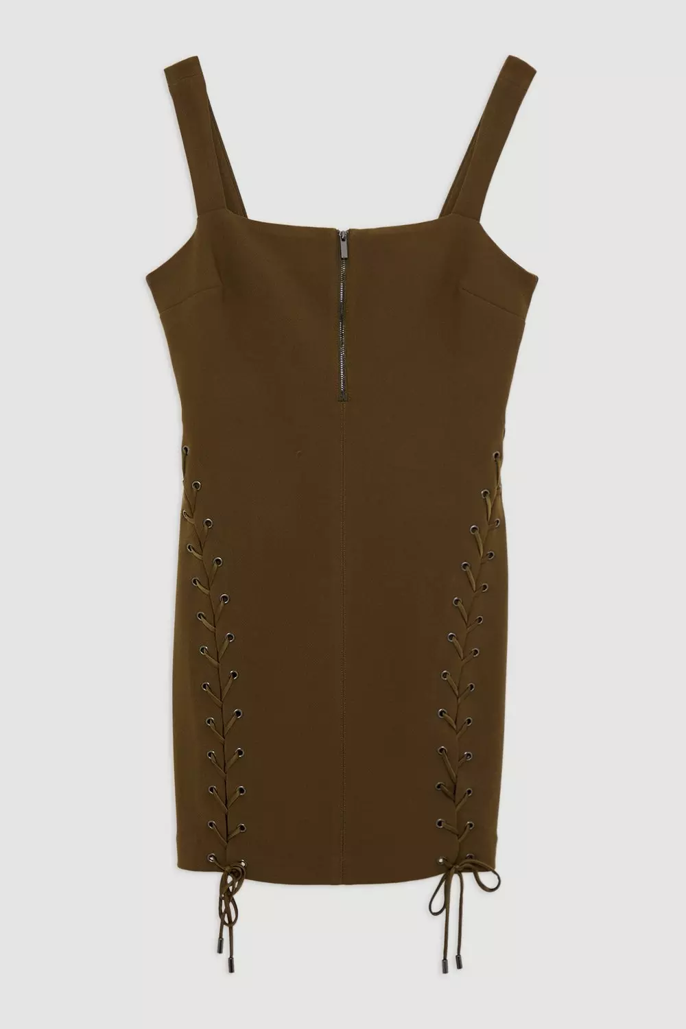 Figure Form Laced Detail Woven Mini Dress | Karen Millen