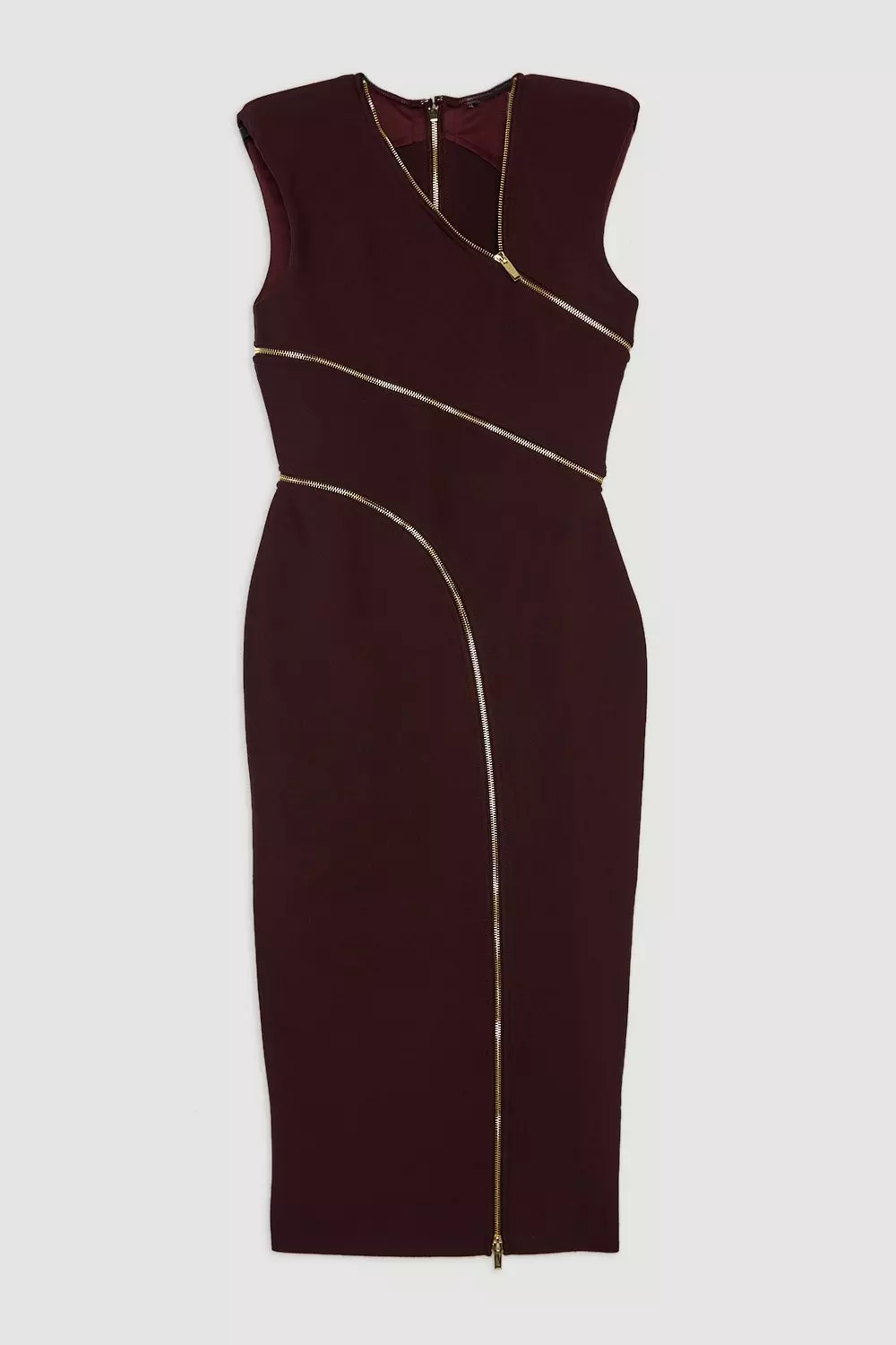 ★Karen Millen★ プレミアムベルトストラップフルミディドレス KAREN MILLEN*プレミアムベルト付きストラップフルミディドレス