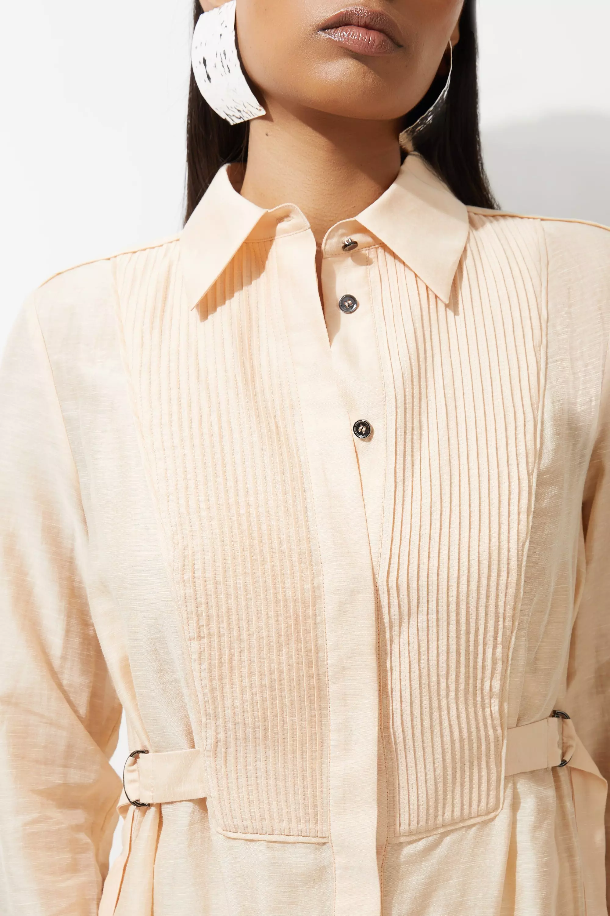 Lydia Millen Tall Pocket Detail Organdie Woven Shirt | Karen