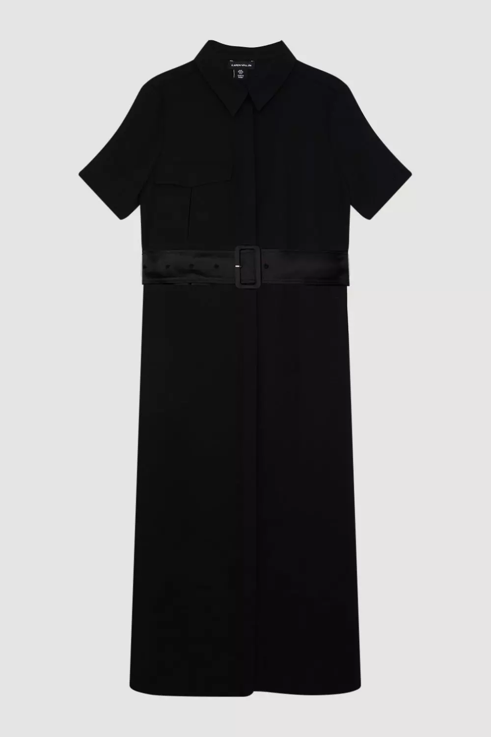 【関税&送料込】Ami Chalk Crepe Shirt Dress 156ce6fea98925c26b2b4e67632ab8