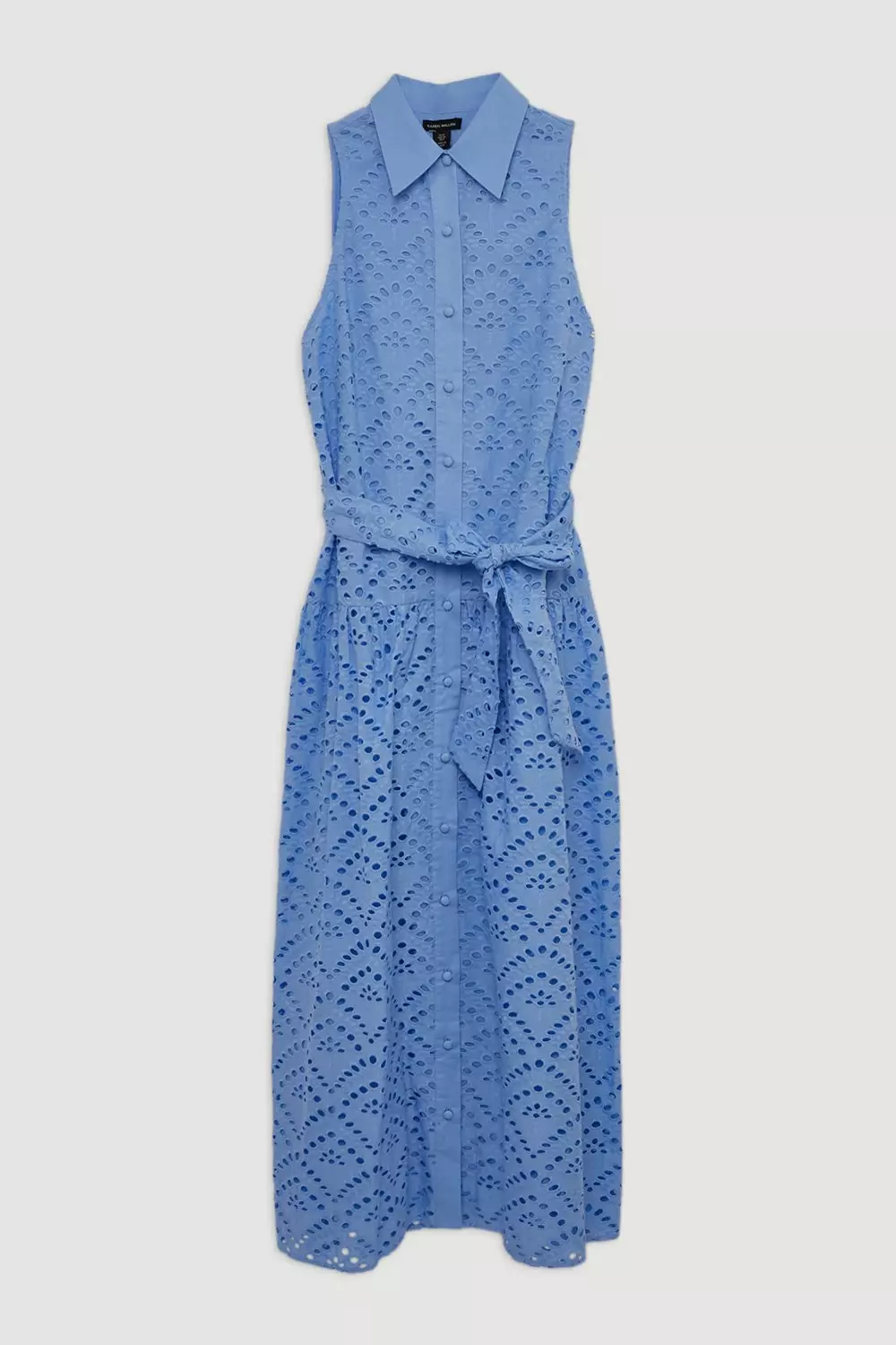 【Karen Millen】コットンサテン カラーディテール シャツドレス Lydia Millen Cotton Sateen Woven Halter Shirt Dress | Karen