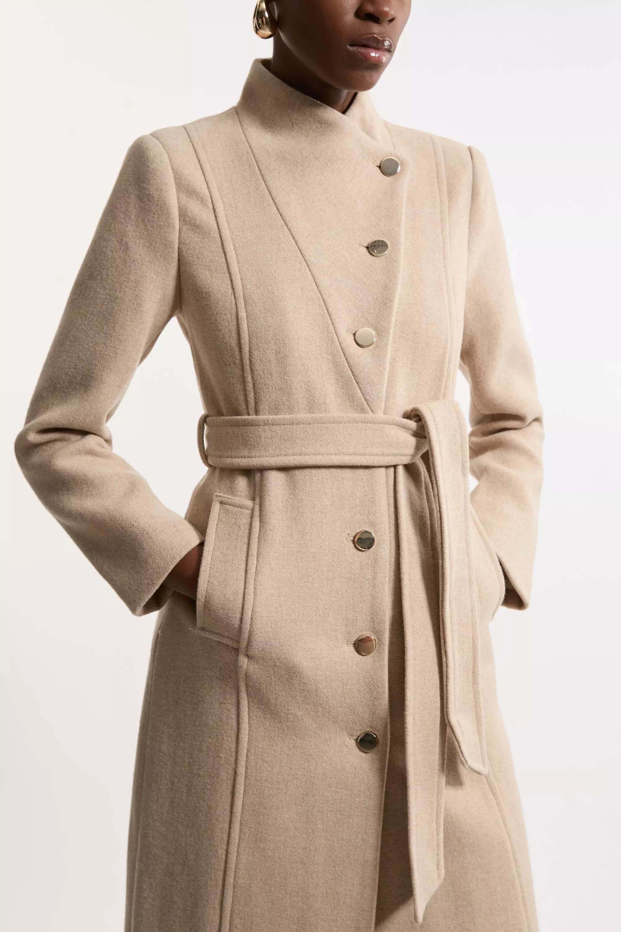 KAREN MILLEN☆Tailored Wool Asymmetric コート 2色【UK発】 KAREN MILLEN☆Tailored Wool Asymmetric コート 2色【UK発】
