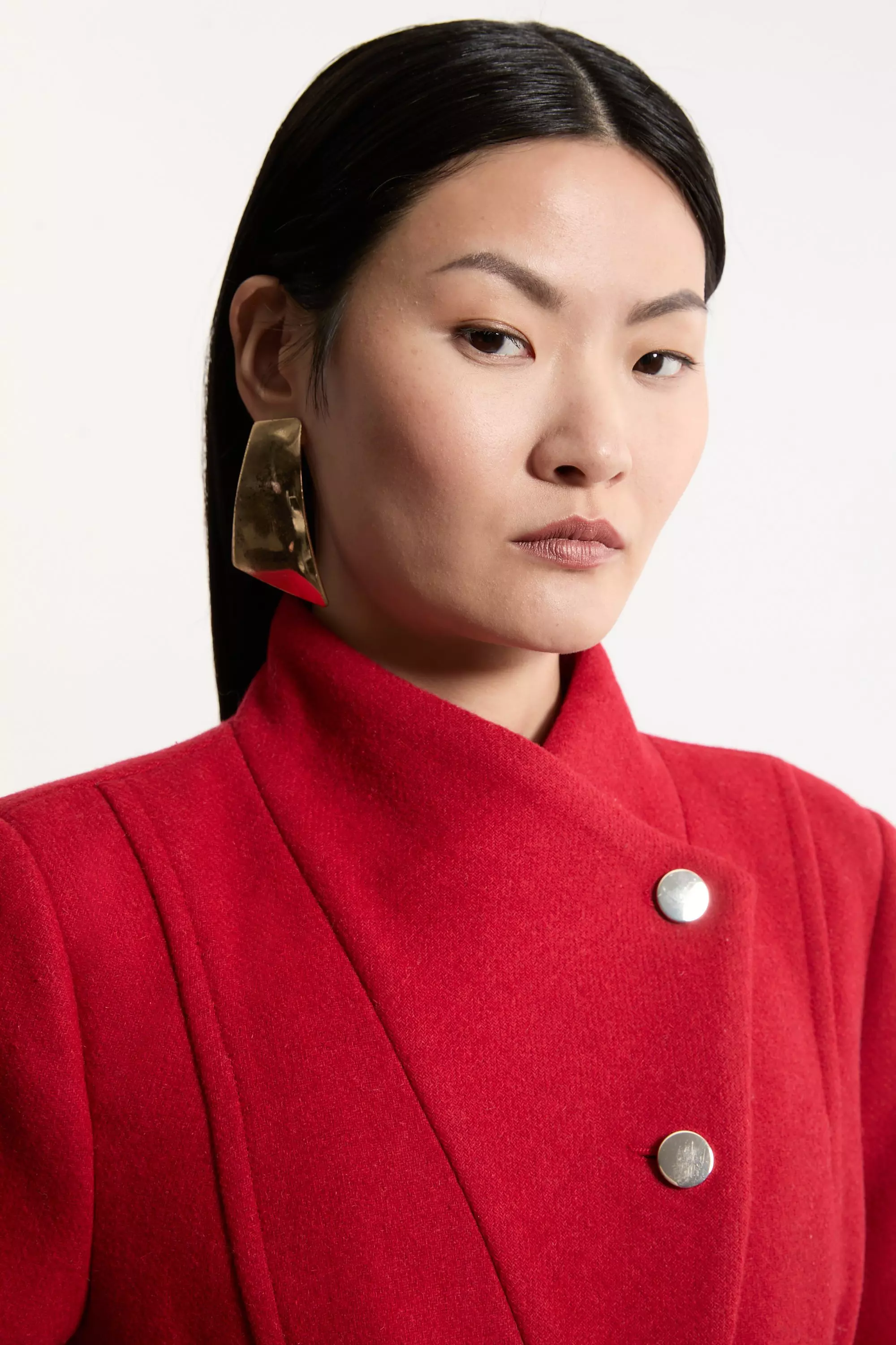 Red wool coat petite sales