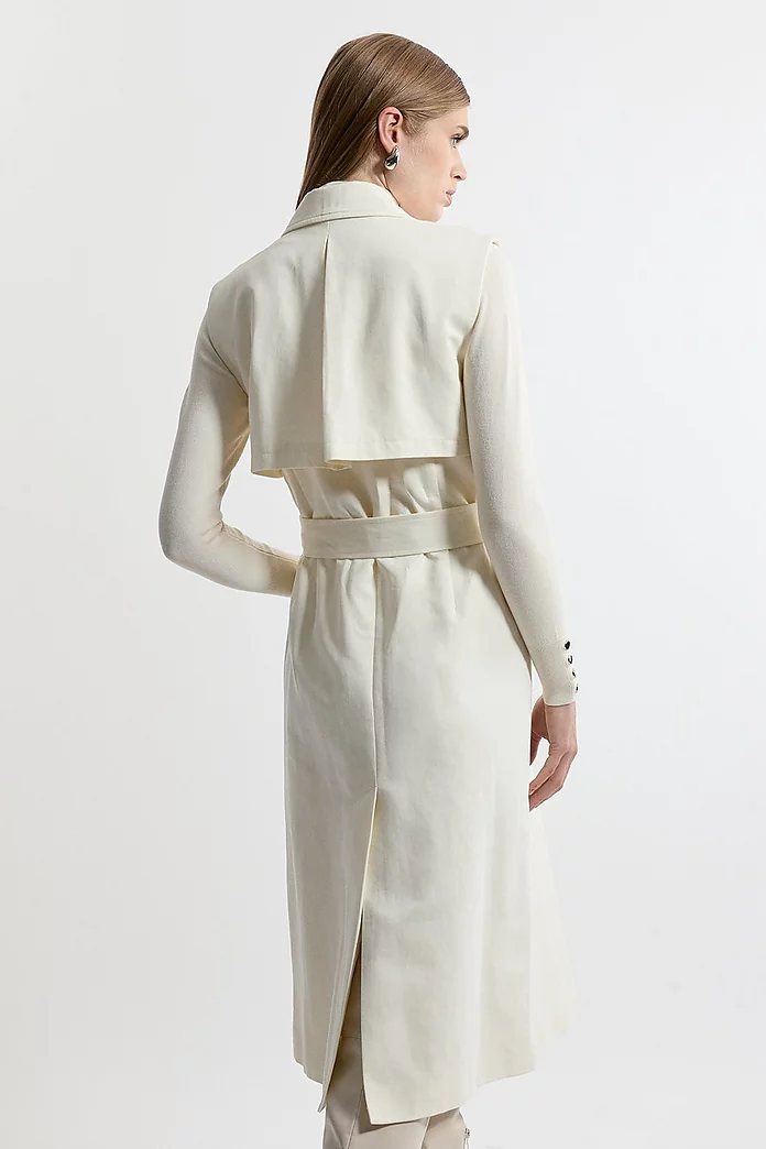 Tailored Sleeveless Belted Trench Coat | Karen Millen Tailored Sleeveless Belted Trench Coat | Karen Millen