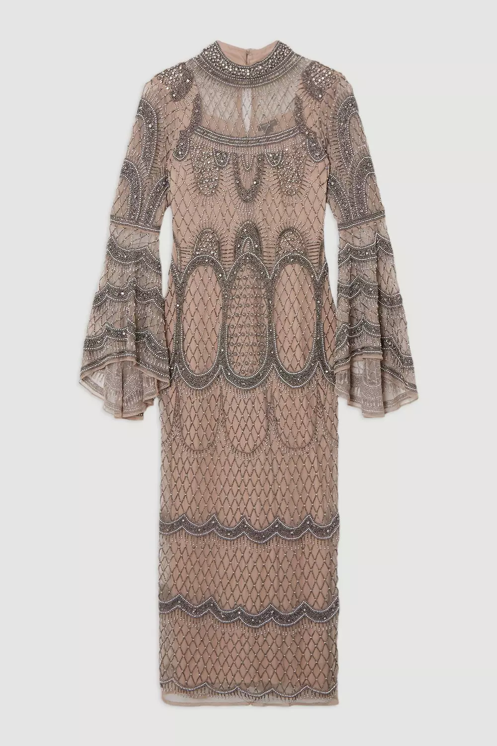 安心追跡【KAREN MILLEN】リネンマキシウェディングドレス bkk21729_multi_xl?pdp.template