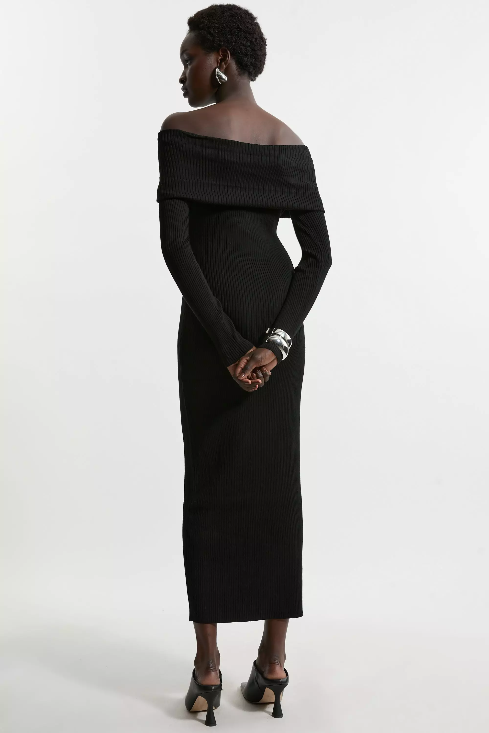ワンピース BLACK VISCOSE DRESS Viscose dress, black | Marella