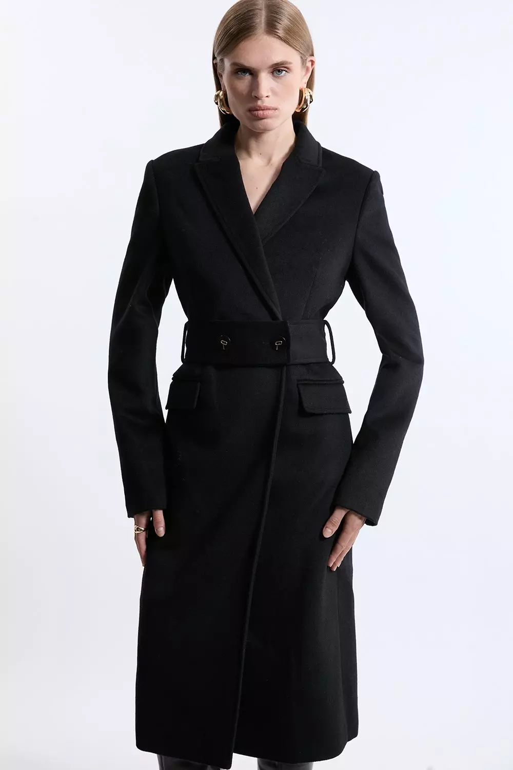 Y's BORN PRODUCT] COTTON TWILL LONG CAPE COAT – THE SHOP