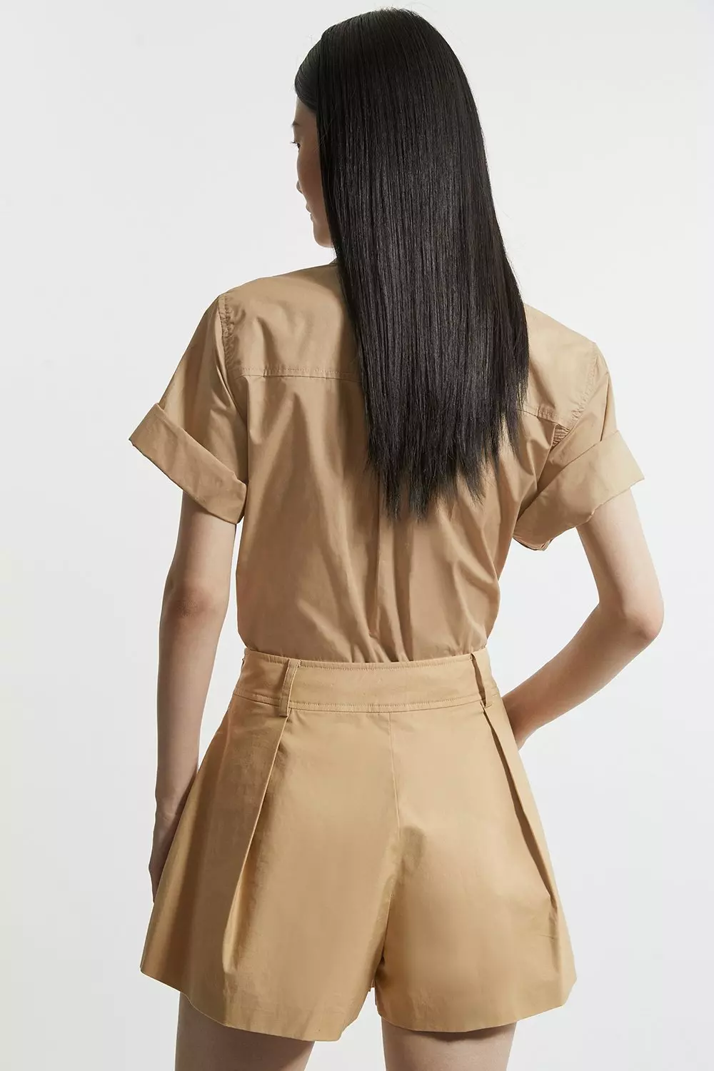 【PORTERNA】Mimi Twill Cotton Short Skirt Mini Venus Skort Twill Smoke – Tae Park