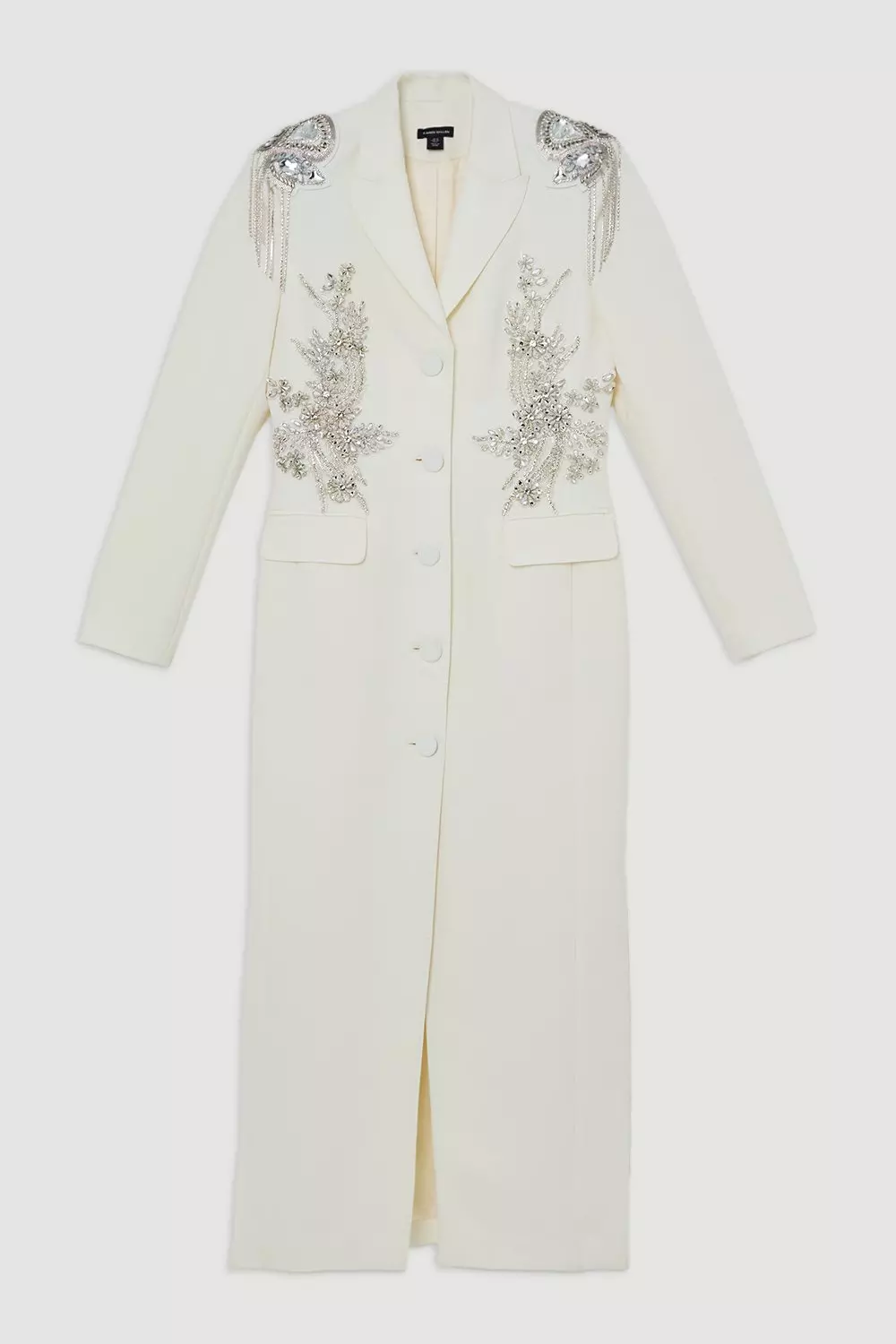 レビュー高評価の商品!の商品をすべて Petite Crystal Midaxi Blazer Tuxedo Tailored Embellished ジャケット・アウター