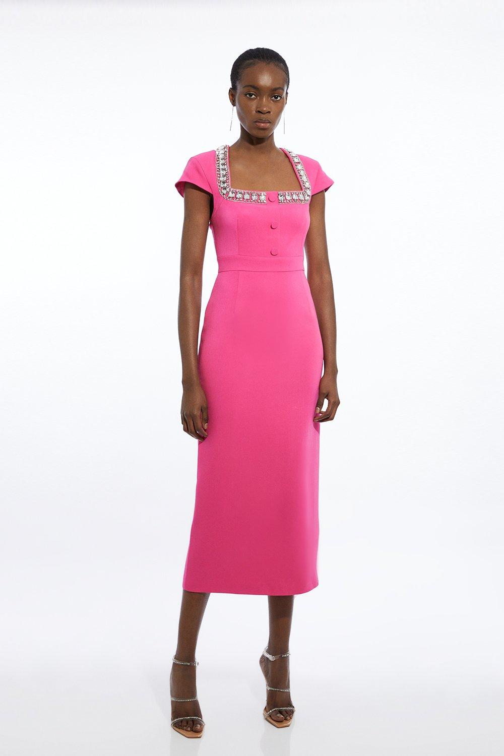 Pink Wedding Guest Dresses Pink Dresses for Wedding Guests Karen Millen