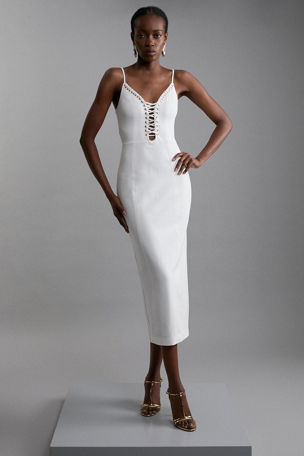 Petite White Dresses Karen Millen