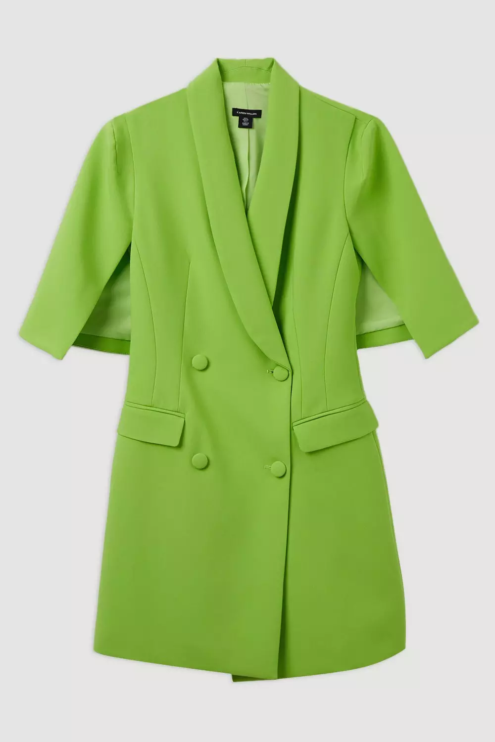 Tailored Tuxedo Cape Sleeve Mini Blazer Dress | Karen Millen