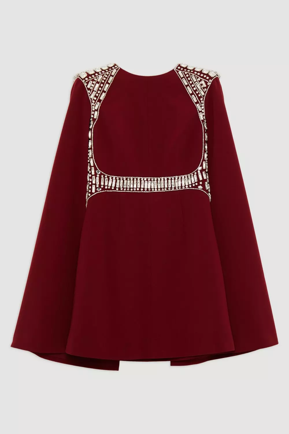 KAREN MILLEN* クリスタル装飾 キャディ ノースリーブ ブレザー Lace Ruffle Collar Detail Woven Mini Dress | Karen Millen