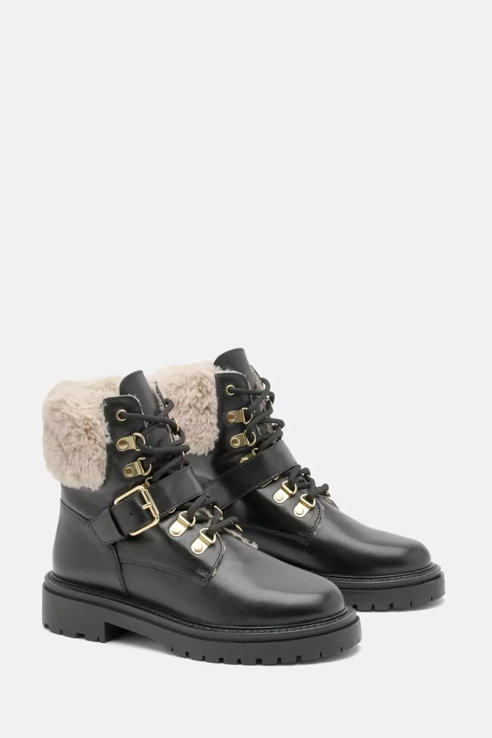 ★MATIN KIM★ BUCKLE FUR BOOTS MUSINSA | MATIN KIM BUCKLE FUR BOOTS IN BLACK